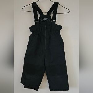 Kids Black Snow Pants